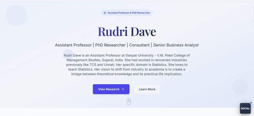 Rudri P — Blog & Research Papers Platform